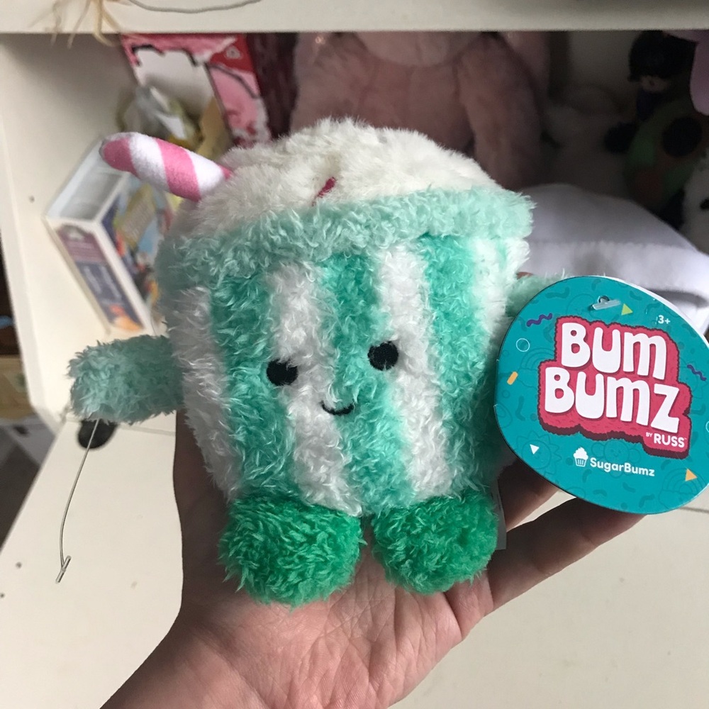 Bum Bumz SugarBumz Plush Cupcake - Mint & White